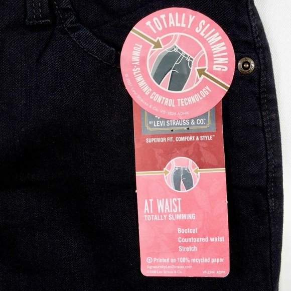 Levi’s Signature At Waist Bootcut Black Women's Jeans - Picture 10 of 11